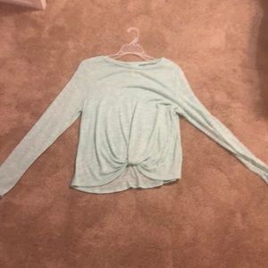 wonder nation long sleeve shirt with twist